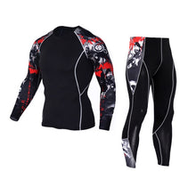 Load image into Gallery viewer, women's tracksuits Tights sports running suit thermal underwear base layer jogging Leggings Compression crossfit fitness tshirt
